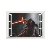 Veselá Stena Samolepka na stenu Kylo Ren za oknom