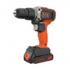 BLACK+DECKER Náradie - 18V AKU vŕtačka s príklepom, 1x aku 1,5 Ah Li-Ion, nabíjačka BCD003C1-QW