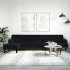 Pohovka v tvare L čierna 260x140x70 cm zamat-ForU-3157245