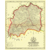 Historická mapa Oravskej stolice - 1811 Druh potlače: Plagát rozmer 100x123(papier posterový, 200g, satinovaný) - Reprodukcia dekoračnej historickej mapy na stenu