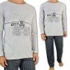 Pyžamo, župán - Bavlnatá pyžamá veľkosť 158 čierna, námornícka modrá, šedá (Choice Youth Pajama Boys 'Choice 146-158 (S/M))
