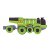 Bigjigs Elektrická lokomotíva Flying Scotsman zelená 691621093061