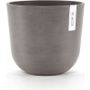 Ecopots Kvetináč Oslo (taupe/tmavošedo-hnedý) - Ø 25 cm, výška 21,80 cm