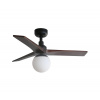 FARO Barcelona FARO 34278-11L - Stropný ventilátor KLIM S 1xE27/15W/230V orech/čierna + DO FA34278-11L + záruka 3 roky zadarmo