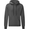 Fruit of the Loom F.O.L. | Classic Hooded Sweat Mikina s kapucňou_16.2208 Farba: dark heather grey, Veľkosť: XL
