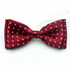 Xawer Bow kravaty elegantné vínovo (Postele detskej buchty s bodkami pre deti)