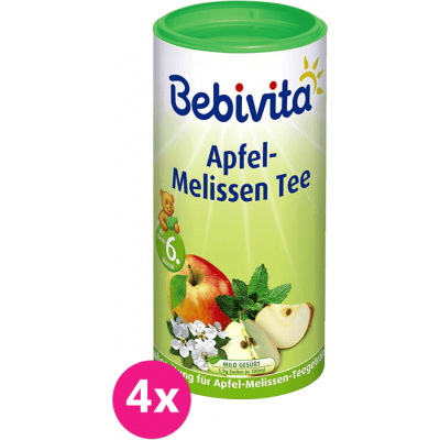 4x BEBIVITA Jablkovo-medovkový čaj (200 g) - instantný