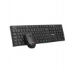 C-TECH klávesnice s myší WLKMC-03, Bezdrátový set 2.4GHz, CZ, Černá (WLKMC-03)