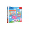 Trefl Puzzle 2v1 + pexeso Prasiatko Peppa/Peppa Pig 27,5x20,5cm v krabici 28x28x6cm