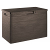 TOOMAX WOODYS zahradní plastový úložný box 160 L - hnědá