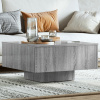 zahrada-XL Konferenčný stolík sivý sonoma 60x60x31,5 cm spracované drevo 815838