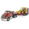 Bruder Nákladní auto MACK Granit návěs a traktor JCB