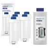 Sada Aquafloow: 5x vodný filter pre kávovar Delonghi + odvápňovač 0,5 l