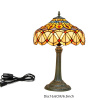 Peacock stolná lampa tiffany 229
