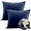 Obliečka na vankúš - Vankúš na spanie miluli 40 x 40 cm (Námornícka modrá obliečka na vankúš - 2x 40x40 JAŚKI)