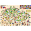 POPULAR Puzzle Mapa Českej republiky 160 dielikov