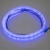 LED silikónový extra plochý opasok modrý 12 V, 60 cm
