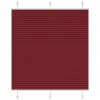 VidaXL Plisovaná roleta Bordová Červená 120 x 100 cm Šírka tkaniny