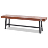 Vevor Záhradná lavička 63 inches, drevo, kovové nohy, nosnosť 500 lbs GYZYMZ63YC00L6DXAV0