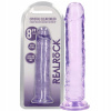 Priehľadné dildo - Straight Realistic Dildo with Suction Cup - 8'' / 20