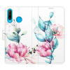 Flip pouzdro iSaprio - Huawei P30 Lite - Beautiful Flower - kapsičky na karty (Knížkový flip kryt, obal, pouzdro iSaprio na mobil Huawei P30 Lite - Beautiful Flower - 360° ochrana telefonu, přihrádka