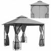 Záhradný pavilónový stan altánok 3x3 m 4 plné steny MultiGarden