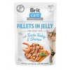 Brit Care Cat Fillets in Jelly Turkey&Shrimps 85 g