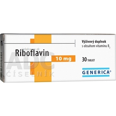 GENERICA Riboflavin 10 mg 30 tabliet