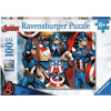 RAVENSBURGER Puzzle Marvel: Kapitán Amerika XXL 100 dielikov
