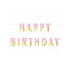PF-GURZ Godan Narodeninová girlanda - Happy Birthday - M/R - 160cm Ružová