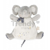 Plyšový sloník bábkové divadlo Elephant Doudou Puppet Petites Chansons Kaloo sivý 24 cm z jemného plyšu od 0 mes K210004