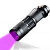 Alu. dobíjacia ZOOM UV LED ručná lampa IPX4