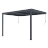 Bioklimatická pergola G21 Trenton Premium 4x3 m, antracitová hliníková