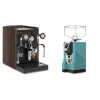 Biepi Sara PID, black/wood + Eureka Mignon Specialita, CR tiffany blue
