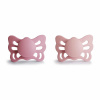 DVOJBALENIE ANATOMICKÝCH CUMLÍKOV FRIGG BUTTERFLY CEDAR/ BABY PINK, 0-6M, SILIKÓN