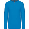 KARIBAN VINTAGE K359 / Pánske tričko s dlhým rukávom - tropical blue XXL
