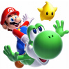 CUKROVÁ TLAČ jedlý obrázok na tortu Cukrová hmota Mario Yoshi + MENO TEXT