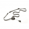 Snúrka na krk DURABLE Závesný remienok FLEX čierny 10 ks
