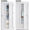Lacné vchodové dvere plastové Soft WDS Magnus biele 98x198 cm, pravé