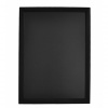 SECURIT Nástenná obojstranná tabuľa 60 x 80 cm Universal - čierna WBU-BL-60