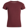 Amo Kid's Merino T-shirt Dark Red 86-92