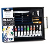 Akrylové farby Royal & Langnickel - Black Series Art Set - sada 21 ks príslušenstva vrátne palety