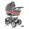 Kombinovaný kočík Prampol Soft Line : Autosedačka (vajíčko) - S autosedačkou, Farba - 04