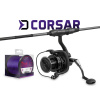 Kaprársky set Delphin CorsaBLACK NERO 360cm/3,0lb/3 diely + 8T + 0,30mm