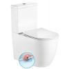 Sapho INFINITY RIMLESS WC kombi misa s nádržkou, spodný/zadný odpad, biela PC105WR