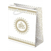 Darčeková taška: IHS a ornamenty - zlatá farba, veľká (A) - XL-K6-A