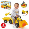 Ecoiffier Abrick Tractor s pohyblivou lyžičkou prívesu (Ecoiffier Abrick Tractor s pohyblivou lyžičkou prívesu)