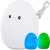 Verk noční RGB lampička dotyková vajíčko USB (34147)