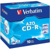 VERBATIM CD-R(10-Pack) Jewel /Crystal/52x/700MB 43327