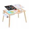 Stół Do Zabawy 81,5×60×50,5CM 2 Dwustronne Blaty Z Piaskiem I 1 Rolką